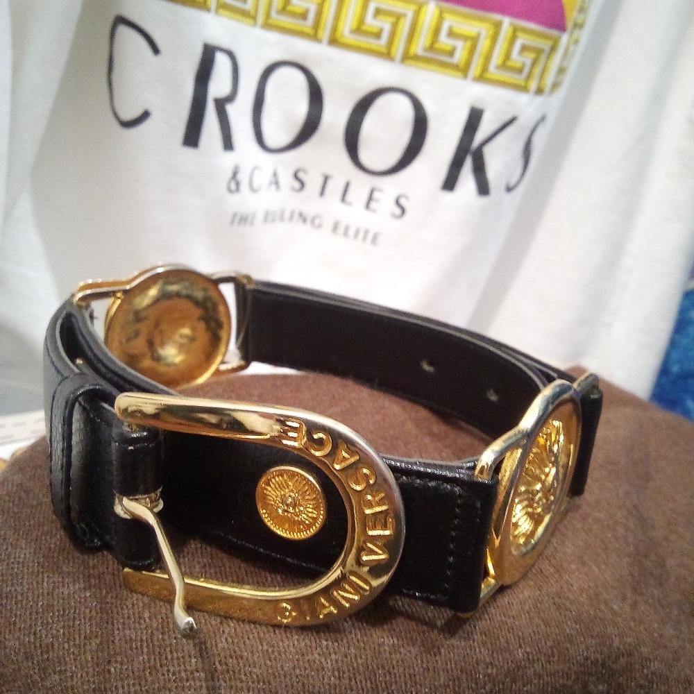 GIANNI VERSACE Medusa Black Belt